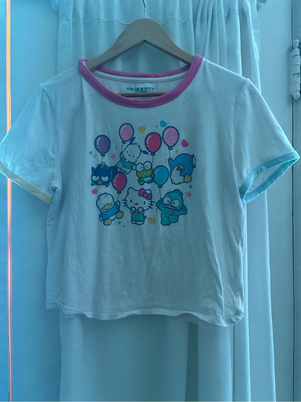Hello Kitty Sanrio graphic tee Graphic Tee in White & Pink Girls XL